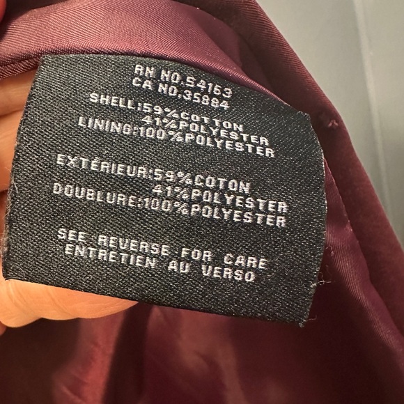 Cole Haan Signature Women’s Burgundy Belted Wrap Trench Coat. Size XL. - Picture 8 of 9